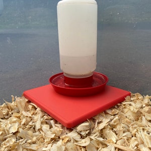 Platform for Chick or Bird Waterer or Feeder - Color Customizable!