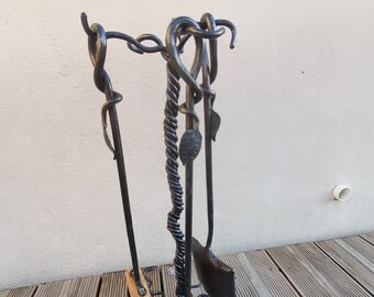 Leafy style companion set hand forged in Scotland