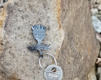 Thistle keyring