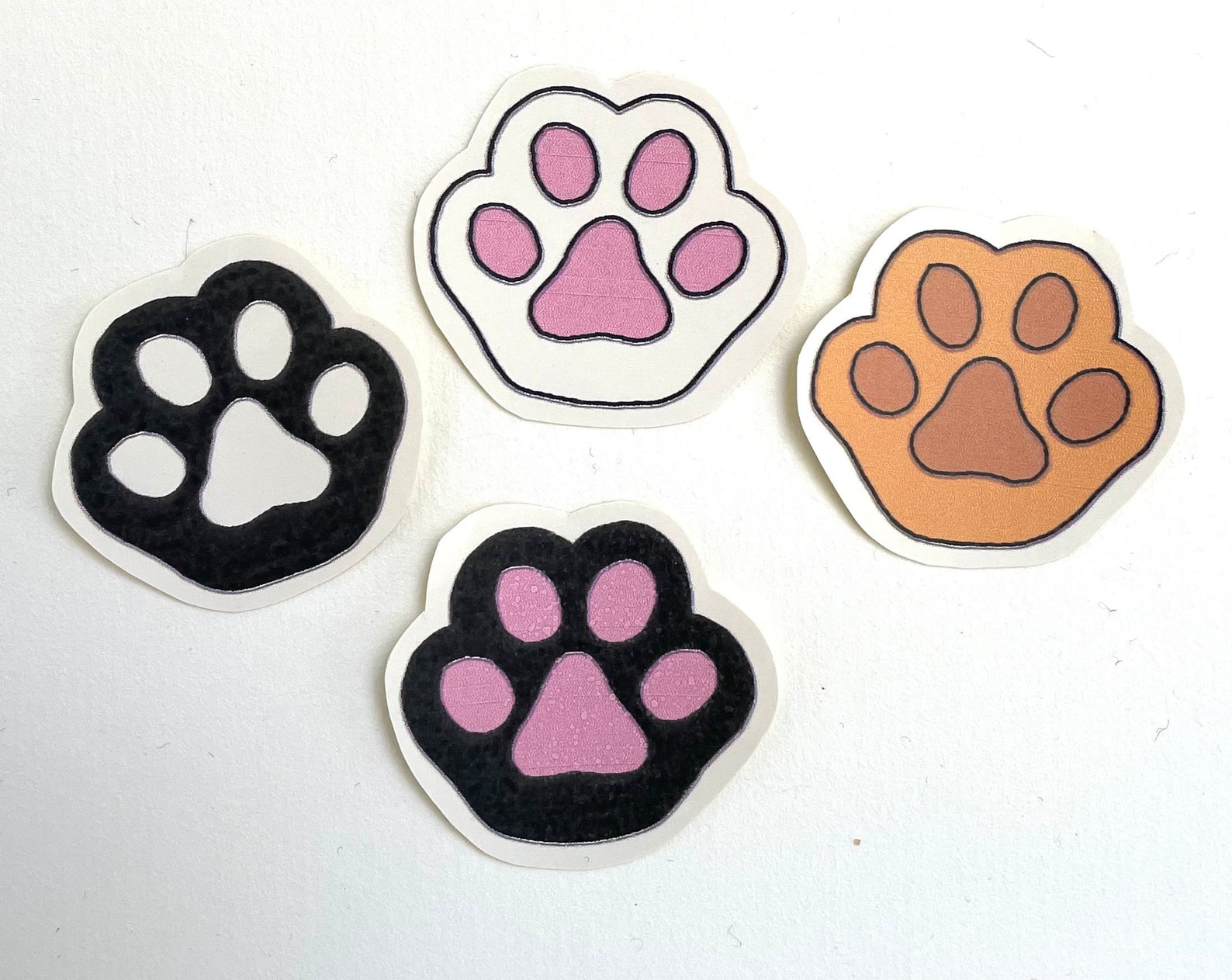 Pegatinas de pata de gato | Etsy