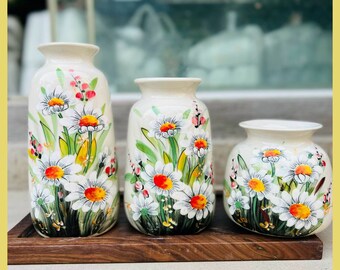 Ceramic Vases for Flowers, Multisize Bud Vase, Unique Home Decoration Shelf Vase, Wedding