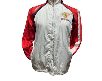 Vintage Forward Russia Kids Jacket Size 140 Soccer Team Apparel Athletic 90s Y2K