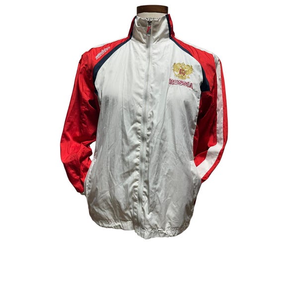 Vintage Forward Russia Kids Jacket Size 140 Soccer Team Apparel Athletic 90s Y2K