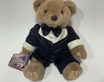 Bearly People Victorian Groom Bear Plush 14"  Collectible Tag Attached 1993