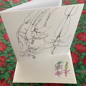 Individuele kerstwenskaart - kerstcactussen - zelf schilderen
