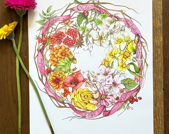 Wheel of the Year - Pagan Wreath Calendar