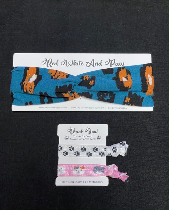 Vet Tech Thank You Gift Set. Thank You Card & Headband. Veterinary Technician Thank You! Thank You For Being An Awesome Vet Tech!