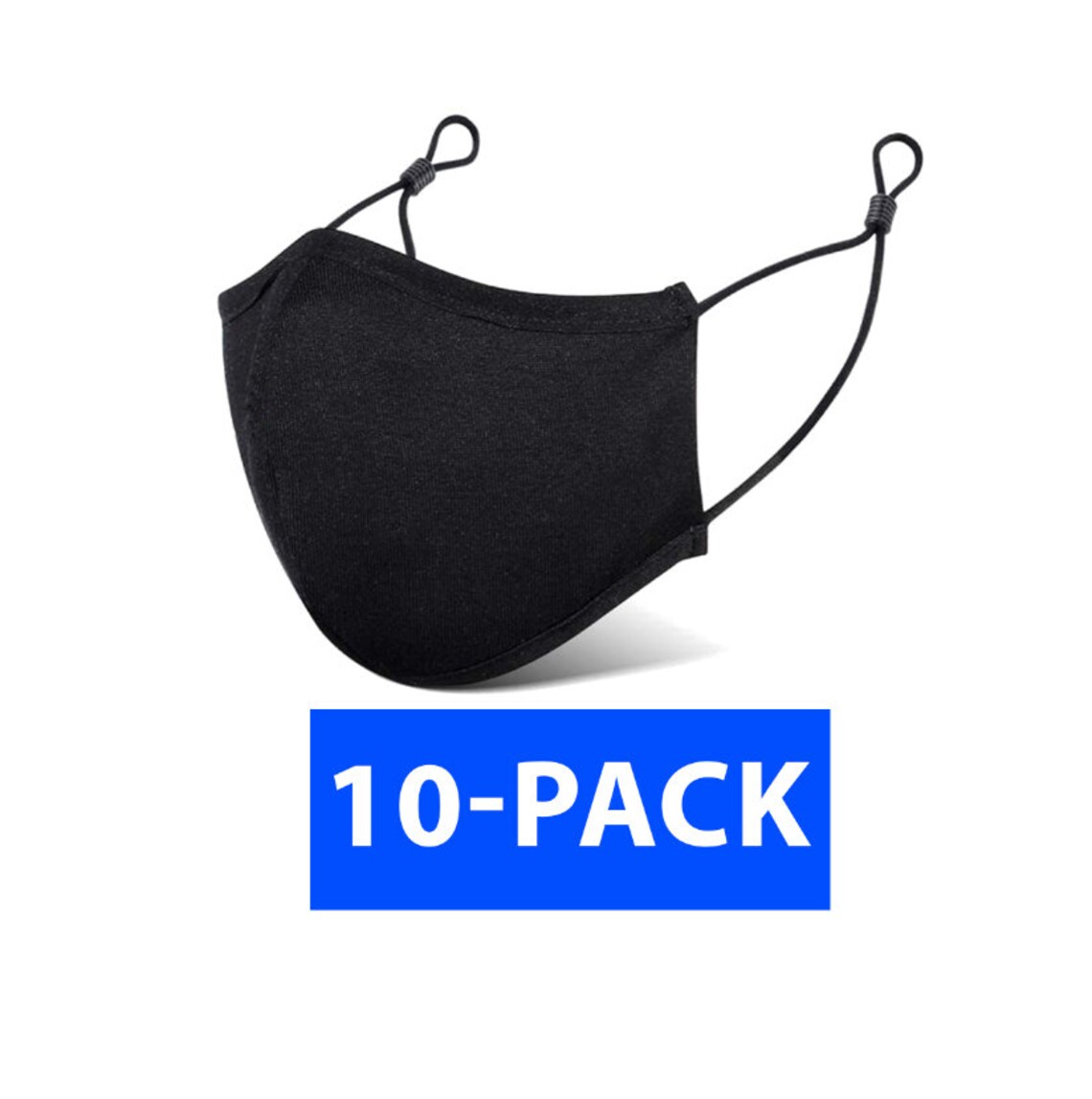 Cotton Face Mask 3 Layer Adjustable Mask Adult Black Mask Etsy