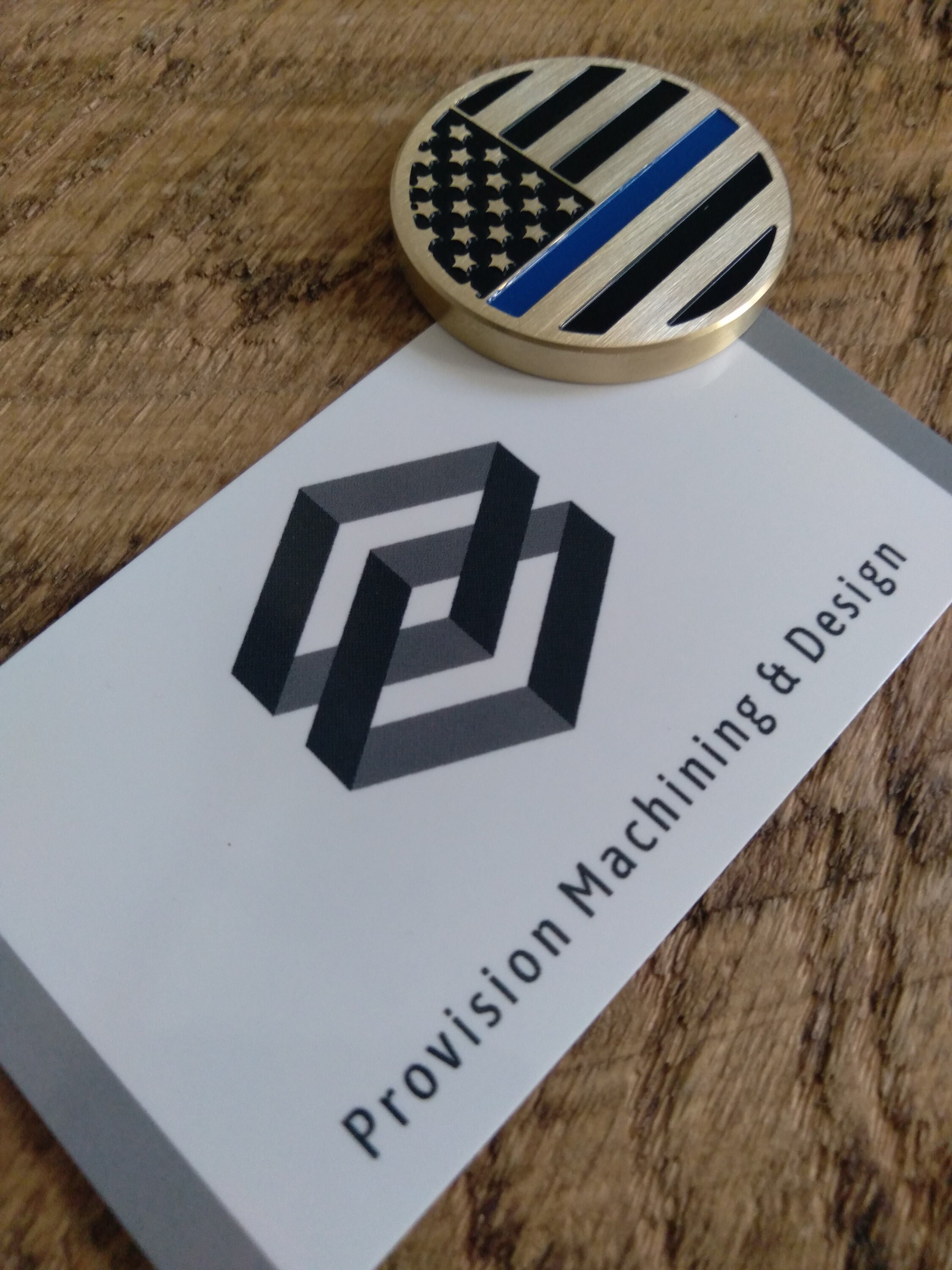 Thin Blue Line Flag Golf Ball Marker Etsy