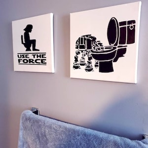 Star Wars Canvas Set - Bathroom Decor