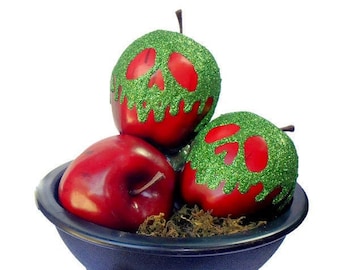 ONE cosplay glitter poison apple snow white hand made replica - life size disney villain evil queen cosplay prop