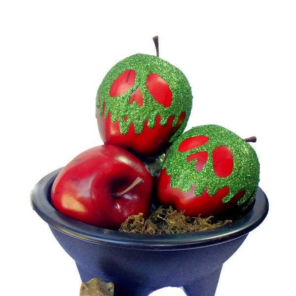 ONE cosplay glitter poison apple snow white hand made replica - life size disney villain evil queen cosplay prop