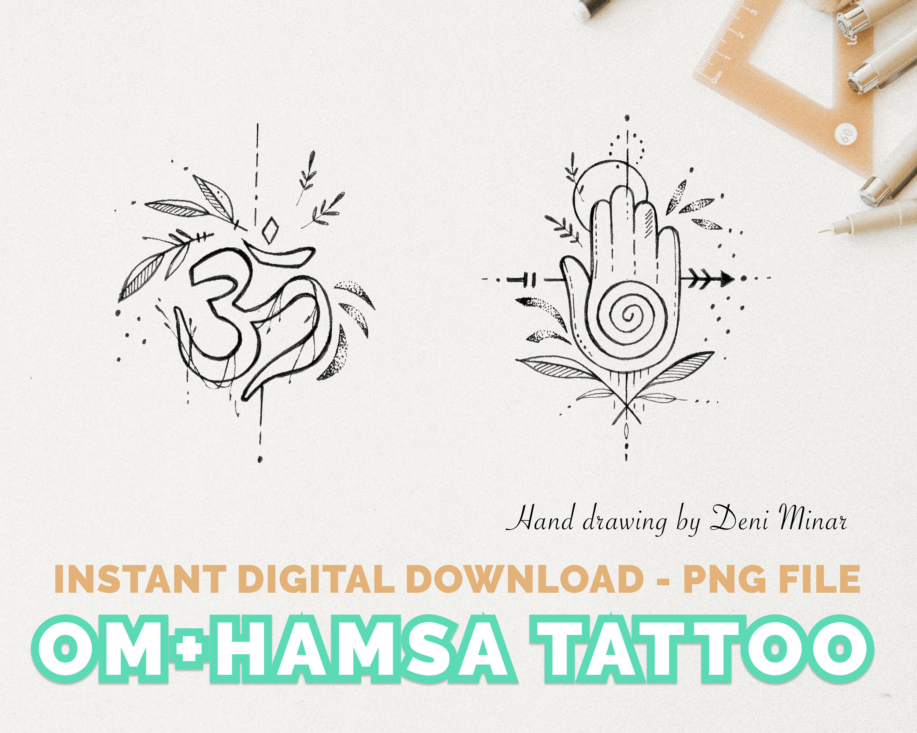 HAMSA TATTOO DESIGN | CRAZY INK TATTOO & BODY PIERCING in Raipur, India