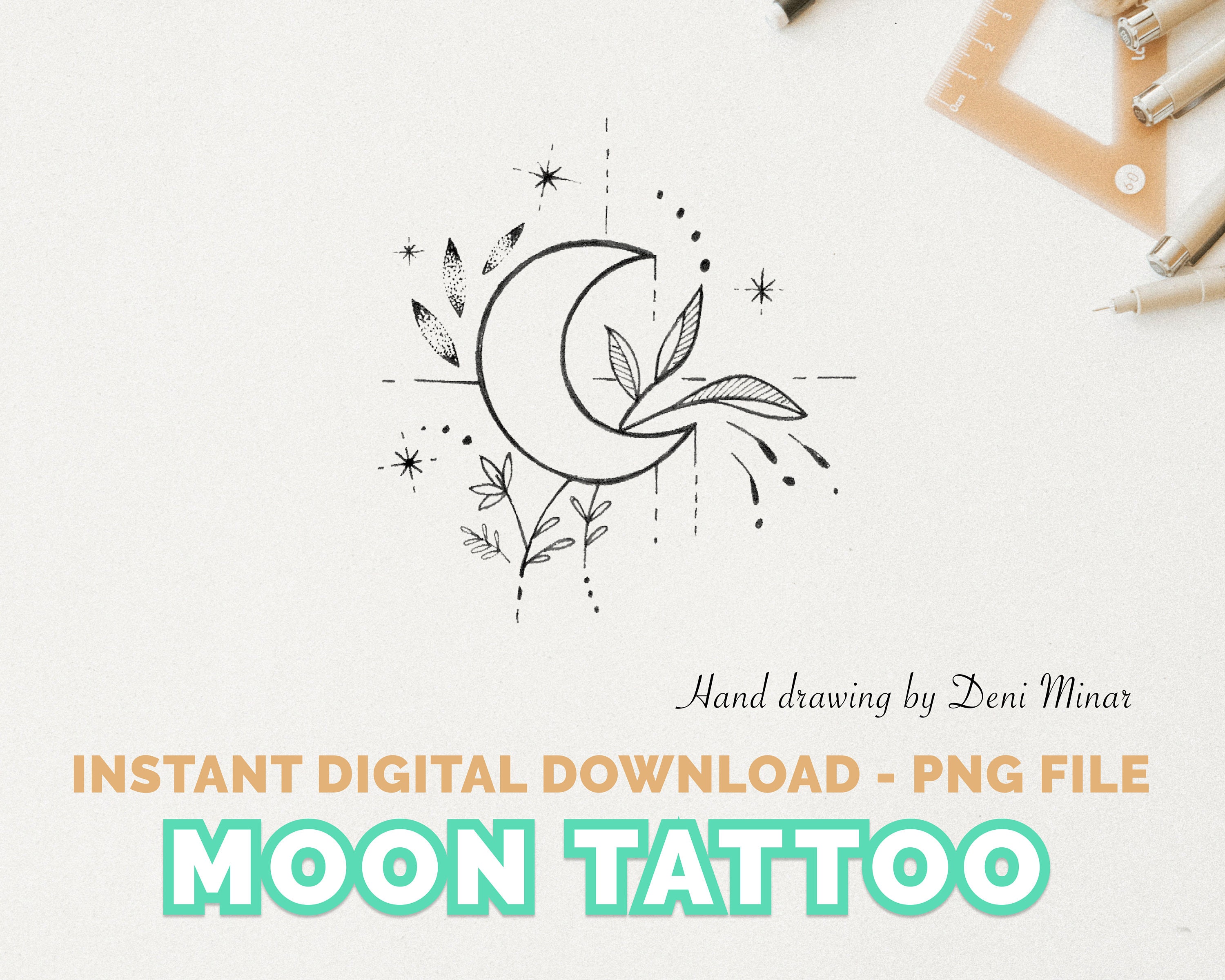 65 Moon Tattoo Design Ideas For Women To Enhance Your Beauty - Blurmark | Moon  tattoo designs, Tattoo designs, Tattoos for daughters