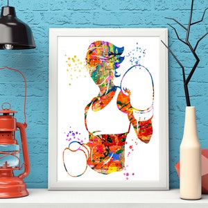 Boxing Prints Watercolor Gift for her Personalised Boxer Team Player Gift Art Boxing Punch Wall Art Wall Room Decor Abstract Print #009