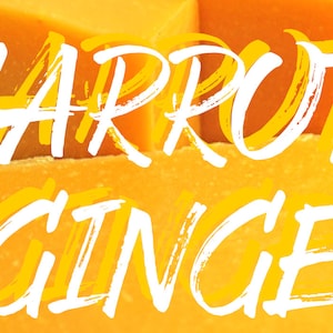 CARROT & GINGER Soap 120G, Organic Carrot Soap, Ginger Soap, Sweet Orange Soap, Spicy soap, carrot brightening soap, summer brightening soap