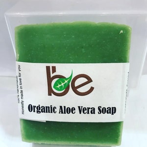 Organic Aloe Vera Soap Bar 120G, Aloe Vera Healing Soap, Aloe Vera Restoration Soap Bar, Healing soap, Dry skin soap, Palm Free,Flaky skin