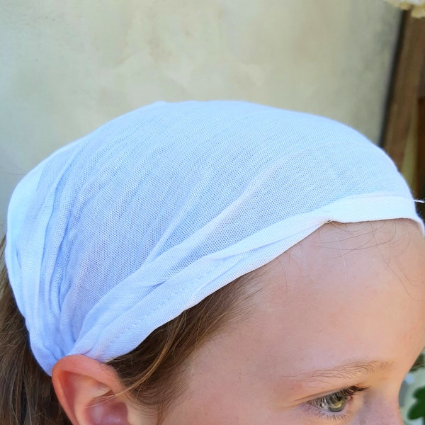 Bandeau à Cheveux blanc pour adulte et enfant