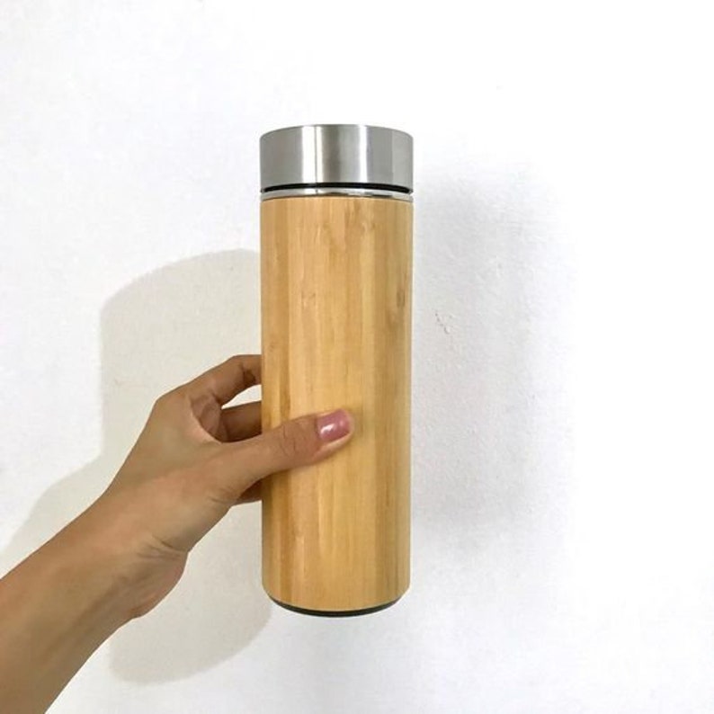 Personalized Bamboo Tumbler 12-17OZ Custom Engraved Gift | Etsy