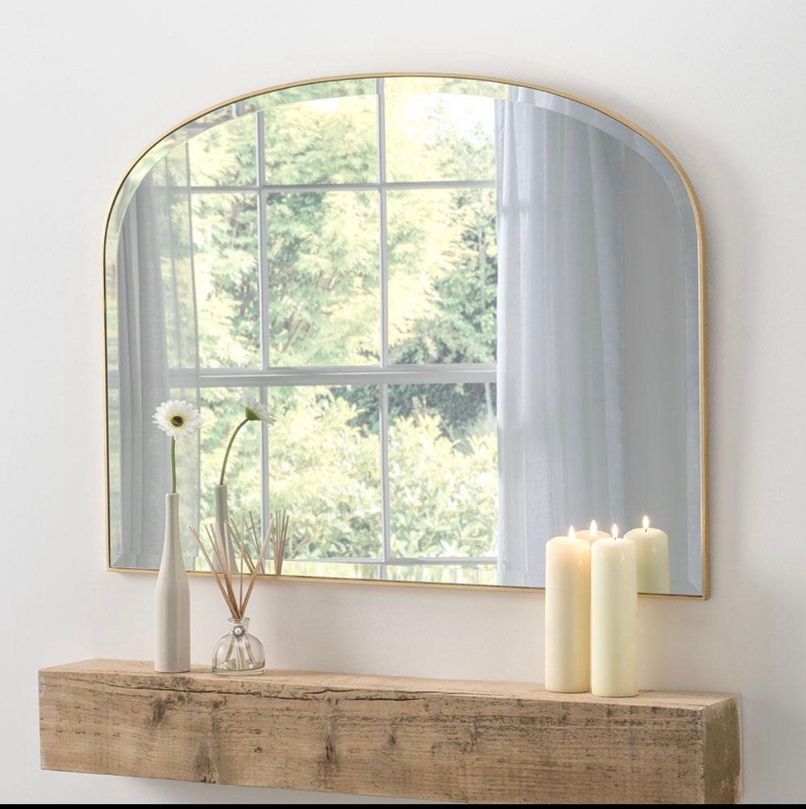 The Anna Gold Mantle Mirror - Etsy