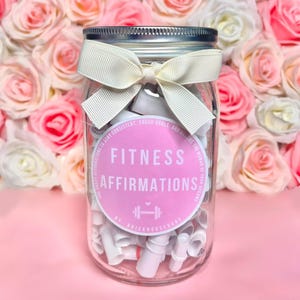 Barattolo di affermazioni di fitness per le donne, regali per la palestra, 100 affermazioni positive quotidiane per le ragazze della palestra, regali di fitness per lei, Capodanno, Winter Arc