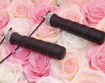 Fitness Equipment for Women | Rhinestone Adjustable Jump Rope | Weighted Jump Rope | CrossFit | Speed Rope | Fitness Gifts for Her |