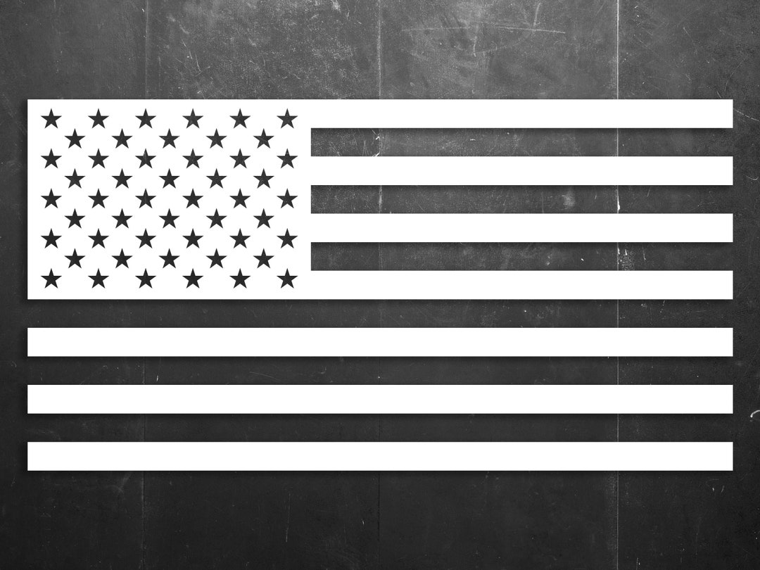 American Flag Vinyl Window/car/sign Decal DUSAF Etsy