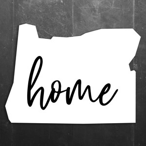 Oregon State Home / Love Vinyl Window/Car/Sign Decal DSOR