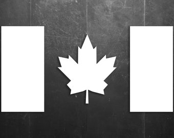 Canadian National Maple Leaf Flag Vinyl Window/Car/Sign Decal DCNF