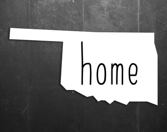 Oklahoma State Home / Love Vinyl Window/Car/Sign Decal DSOK