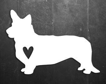 Pembroke Welsh Corgi Dog Love Vinyl Window/Car/Sign Decal DCORGI