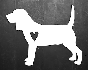 Beagle Hound Dog Love Vinyl Window/Car/Sign Decal DBEAG