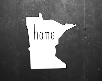 Minnesota State Home / Love Vinyl Window/Car/Sign Decal DSMN