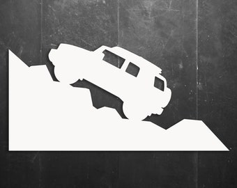 Toyota FJ Cruiser Rock Crawling Vinyl Window/Car/Sign Decal DRCFJ