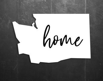 Washington State Home / Love Vinyl Window/Car/Sign Decal DSWA