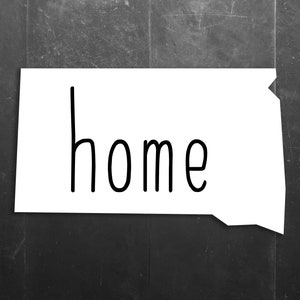 South Dakota State Home / Love Vinyl Window/Car/Sign Decal DSSD