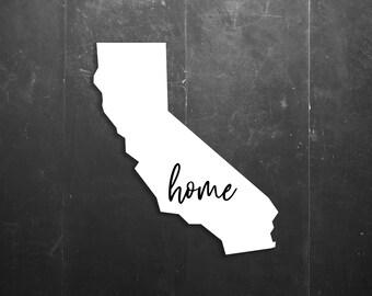 California State Home / Love Vinyl Window/Car/Sign Decal DSCA