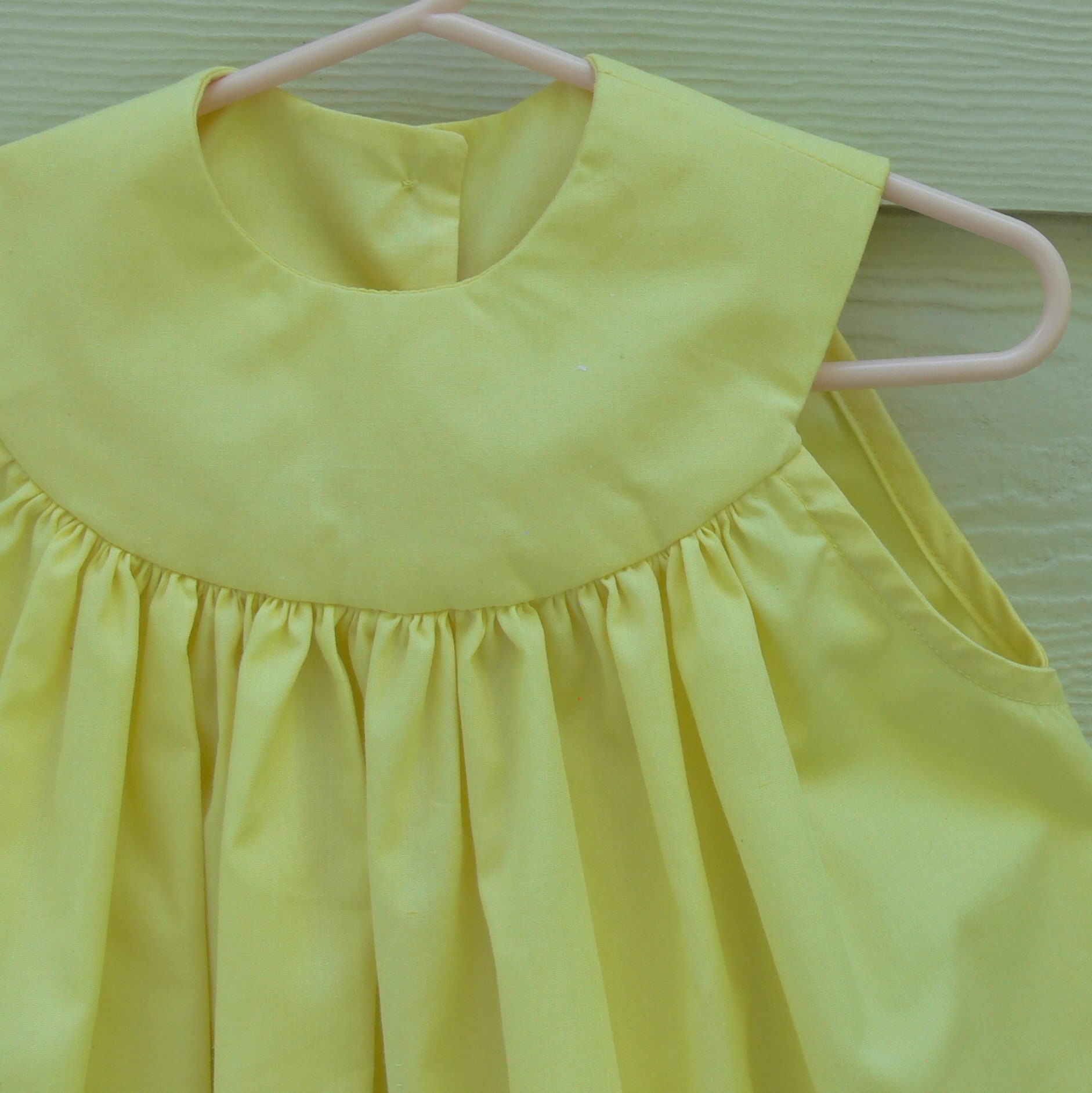 Yellow Baby Dress Handmade in Vintage Style | Etsy