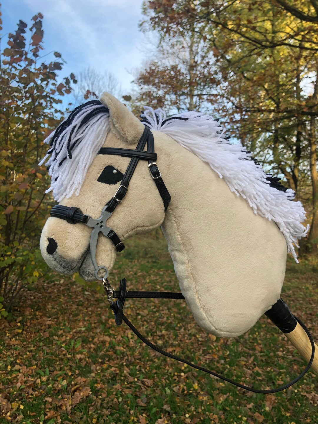 Hackamore bridle for hobby horses // accessories for hobby Etsy Polska