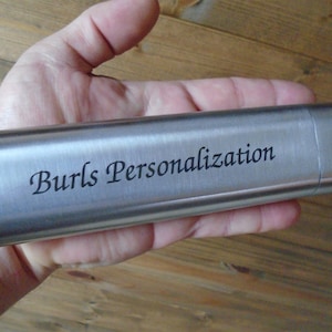 Flask with Cigar Sleeve & Funnel | Stainless Steel High Quality 2oz Flask | Personalized Gift