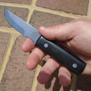 Knife With Belt Loop Leather Sheath | Hunting Field Knife | Belt Knives | Burls