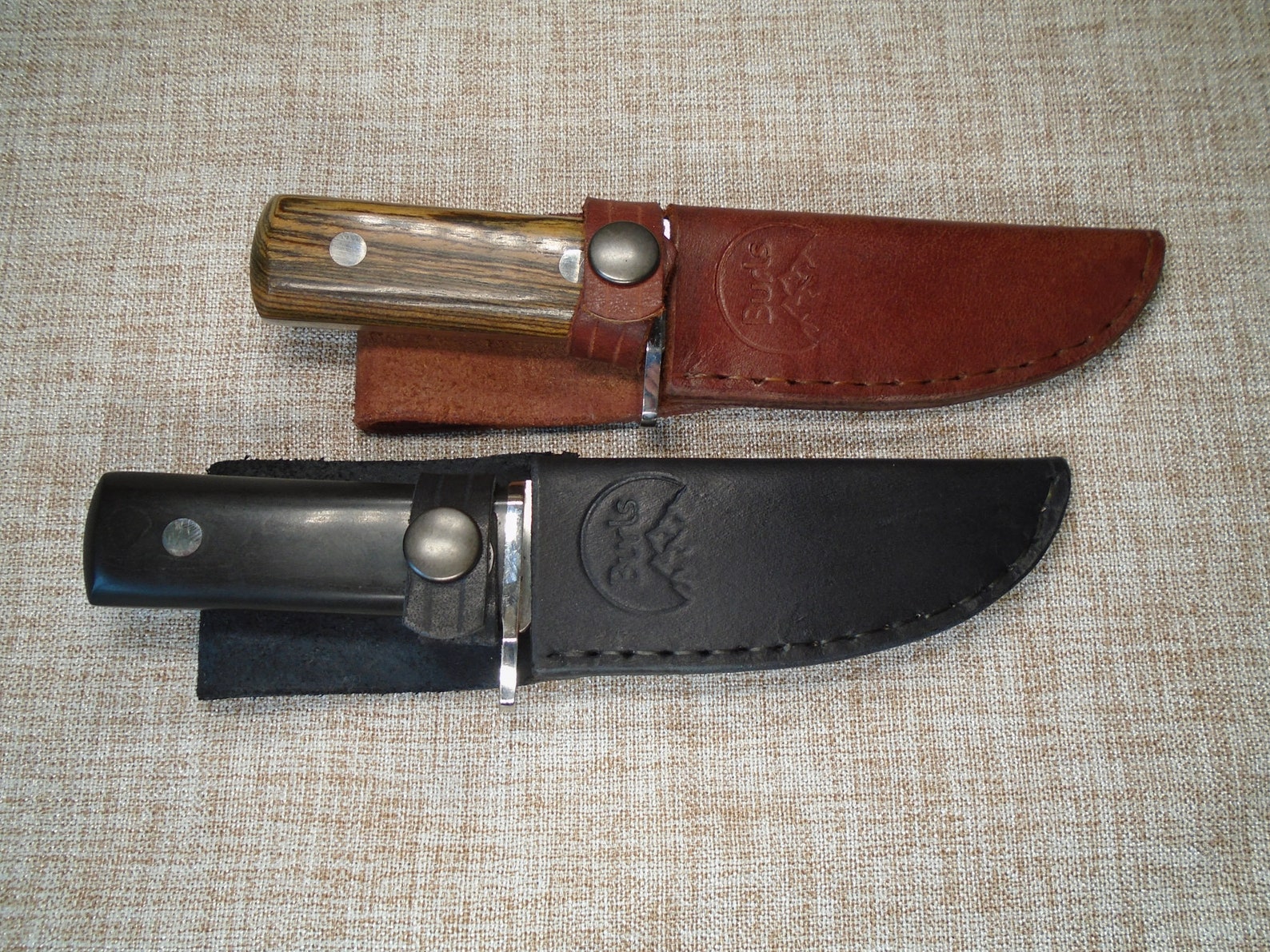 Knife With Guard and Sheath EDC Knife Burls Signature Knife Etsy