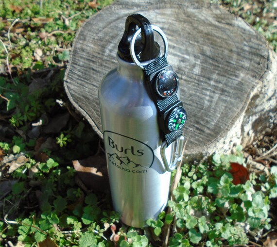 Custom 26 oz. Aluminum Water Bottle with Matching Carabiner