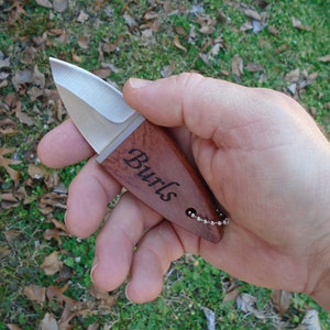 Personalized Portable Knife | Classic Wooden Handle Case with Stainless Steel Blade | Customizable Knives