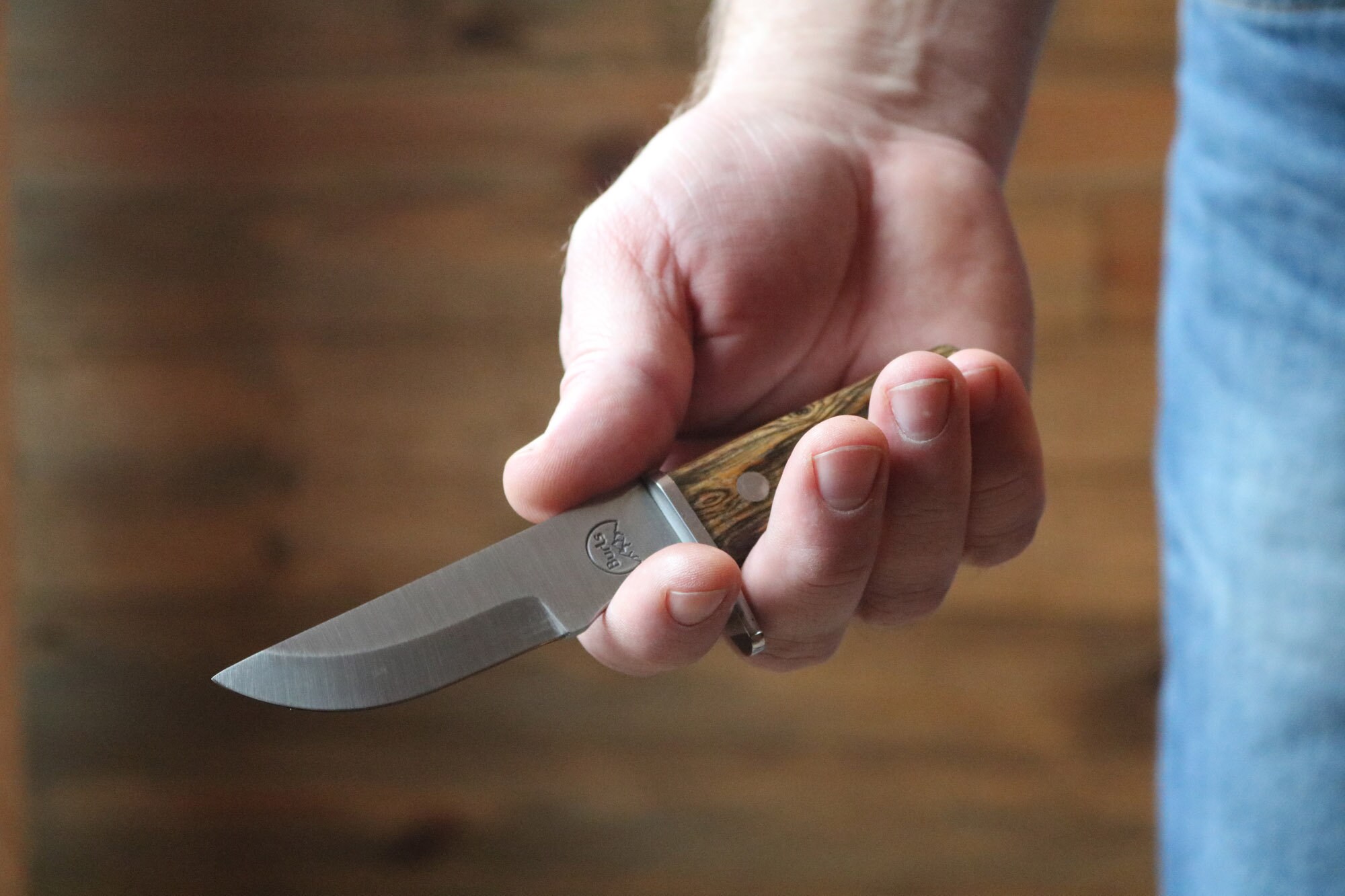 Knife With Guard and Sheath EDC Knife Burls Signature Knife Etsy