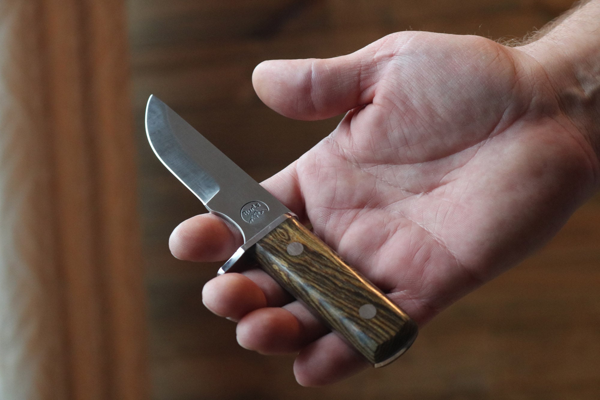 Knife With Guard and Sheath EDC Knife Burls Signature Etsy