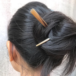 Pair of Buffalo Horn Hair Sticks, Hair accessory, Horn Hair Stick , Buffalo Horn Jewelry, Horn Hair Accessories, Barrettes & Clips