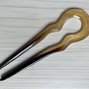 Horn Hair Fork, Buffalo Horn Jewelry, Horn Hair Stick, Barrettes & Clips, Hair Forks From Horn, Handcrafted Horn Hairfork
