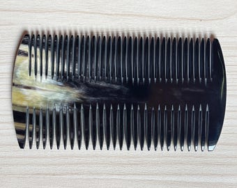 Buffalo Horn Beard Comb, Comb For Hair, Horn Beard Comb, Anti Static Comb, Handcrafted comb, Gift for him, Comb for Beard
