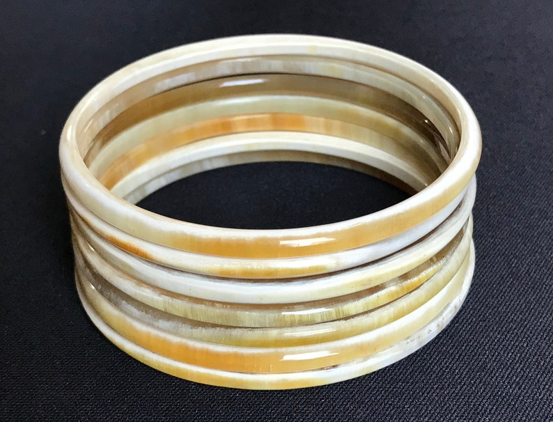 7 Natural Horn Bracelet Buffalo Horn Jewelry Vietnam Art Etsy